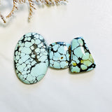 Large Sky Blue Mixed Yungai Turquoise, Set of 3 Background