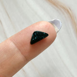 Small Deep Blue Triangle Lander Blue Turquoise Background