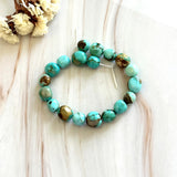 Sky Blue Fox Turquoise Nugget Beads Background