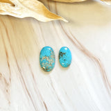 Medium Sky Blue Oval Ithaca Peak Turquoise, Set of 3 Background