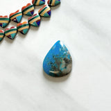 Large Sky Blue Teardrop Ithaca Peak Turquoise Background