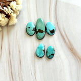 Small Sky Blue Mixed Yungai Turquoise, Set of 5 Background
