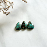 Small Sea Green Teardrop Bamboo Mountain Turquoise, Set of 3 Background