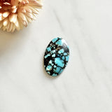 Large Sky Blue Oval Yungai Turquoise Background