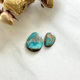 Medium Sky Blue Freeform Royston Turquoise, Set of 2 Background