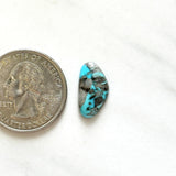 Small Sky Blue Freeform Bisbee Turquoise Dimensions