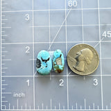 Medium Sky Blue Freeform Blue Moon Turquoise, Set of 2 Dimensions