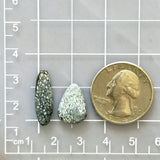 Large White Mixed Milky Way Turquoise, Set of 2 Dimensions