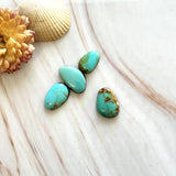 Small Sky Blue Freeform Royston Turquoise, Set of 4 Background