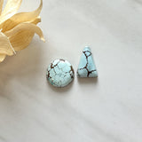 Medium Faint Blue Mixed Sand Hill Turquoise, Set of 2 Background