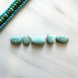 Small Faint Blue Mixed Sand Hill Turquoise, Set of 5 Background