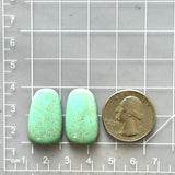 Large Faint Green Freeform Number 8 Turquoise, Set of 2 Dimensions