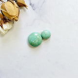 Small Sea Green Round Broken Arrow Variscite, Set of 2 Background