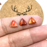 8x8mm Triangle Spiny Oyster, Set of 2