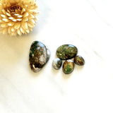 Medium Earth Brown Mixed Broken Arrow Variscite, Set of 4 Background