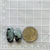 Large Purple Oval Milky Way Turquoise, Set of 2 Dimensions