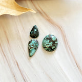 Small Sky Blue Mixed Yungai Turquoise, Set of 3 Background