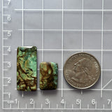 Large Sea Green Bar Crescent Lake Variscite, Set of 2 Dimensions