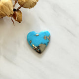 Large Sky Blue Heart Ithaca Peak Turquoise Background