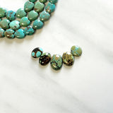 Small Mixed Oval Treasure Mountain Turquoise, Set of 5 Background