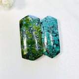 Large Mixed Hexagon Mixed Turquoise, Set of 2 Background