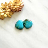 Small Sky Blue Freeform Royston Turquoise, Set of 2 Background