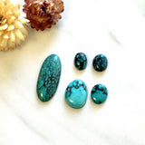 Small Sky Blue Mixed Yungai Turquoise, Set of 5 Background