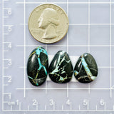 Medium Sky Blue Freeform Yungai Turquoise, Set of 3 Dimensions