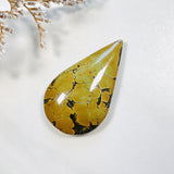 Large Earth Brown Teardrop Treasure Mountain Turquoise Background