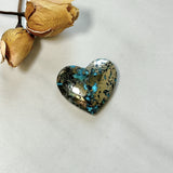 Large Sky Blue Heart Ithaca Peak Turquoise Background