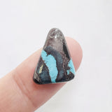 L18 x W14 x H4 Sky Blue Freeform Bisbee Turquoise Background