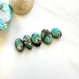 Small Mint Green Mixed Bamboo Mountain Turquoise, Set of 5 Background