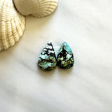 Medium Sky Blue Teardrop Yungai Turquoise, Set of 2 Background