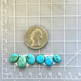 Small Mixed Mixed Yungai Turquoise, Set of 6 Dimensions