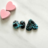 Medium Sky Blue Mixed Blue Moon Turquoise, Set of 4 Background