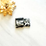 Small Black Bar White Buffalo Dolomite, Set of 2 Background