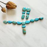 Small Sky Blue Mixed Number 8 Turquoise, Set of 17 Background