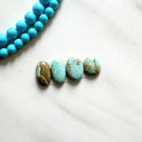 Small Sky Blue Mixed Number 8 Turquoise, Set of 4 Background