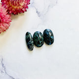 Large Ocean Blue Mixed Pietersite Quartz, Set of 3 Background