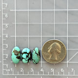 Small Sky Blue Oval Yungai Turquoise, Set of 3 Dimensions