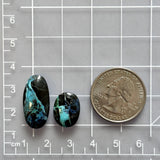 Medium Sky Blue Mixed Blue Moon Turquoise, Set of 2 Dimensions