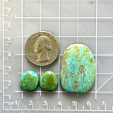 Large Mint Green Freeform Number 8 Turquoise, Set of 3 Dimensions