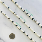 White White Buffalo Dolomite Heishi Beads