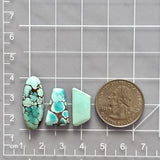 Large Sky Blue Mixed Sand Hill Turquoise, Set of 3 Dimensions