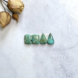 Small Sea Green Mixed Crescent Lake Variscite, Set of 4 Background