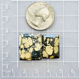Medium Pale Brown Bar Treasure Mountain Turquoise, Set of 2 Dimensions