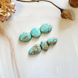 Small Sky Blue Freeform Pilot Mountain Turquoise, Set of 6 Background