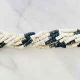 Mixed White Buffalo Dolomite Heishi Beads