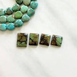 Small Sea Green Mixed Treasure Mountain Turquoise, Set of 4 Background