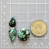 Small Sky Blue Mixed Yungai Turquoise, Set of 3 Dimensions
